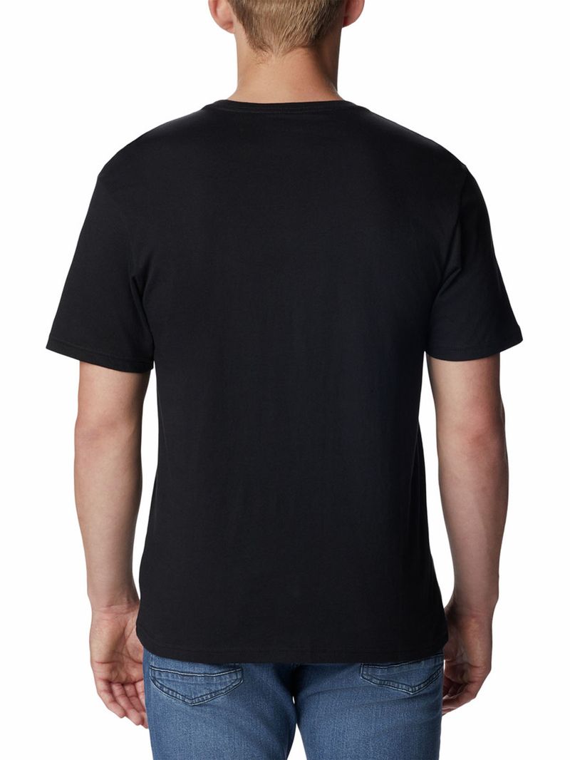 Polera-Manga-Corta-Hombre-Csc-Basic-Logo-Negro-Columbia