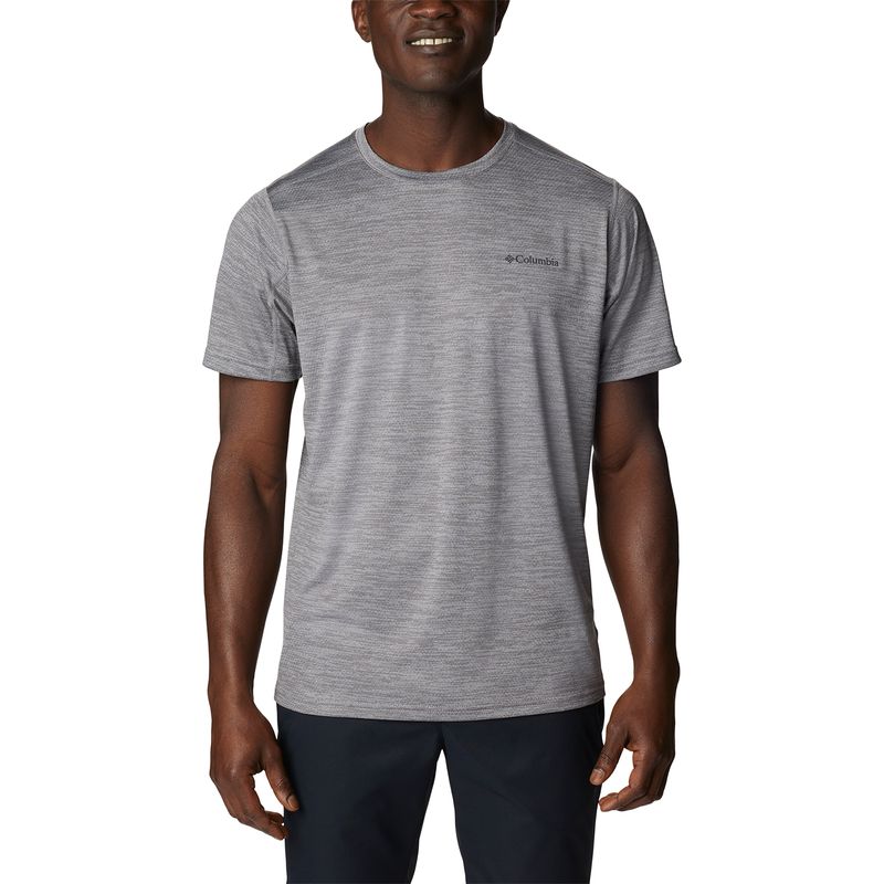 Polera-Manga-Corta-Hombre-Alpine-Chill-Zero-Short-Sleeve-Gris-Columbia