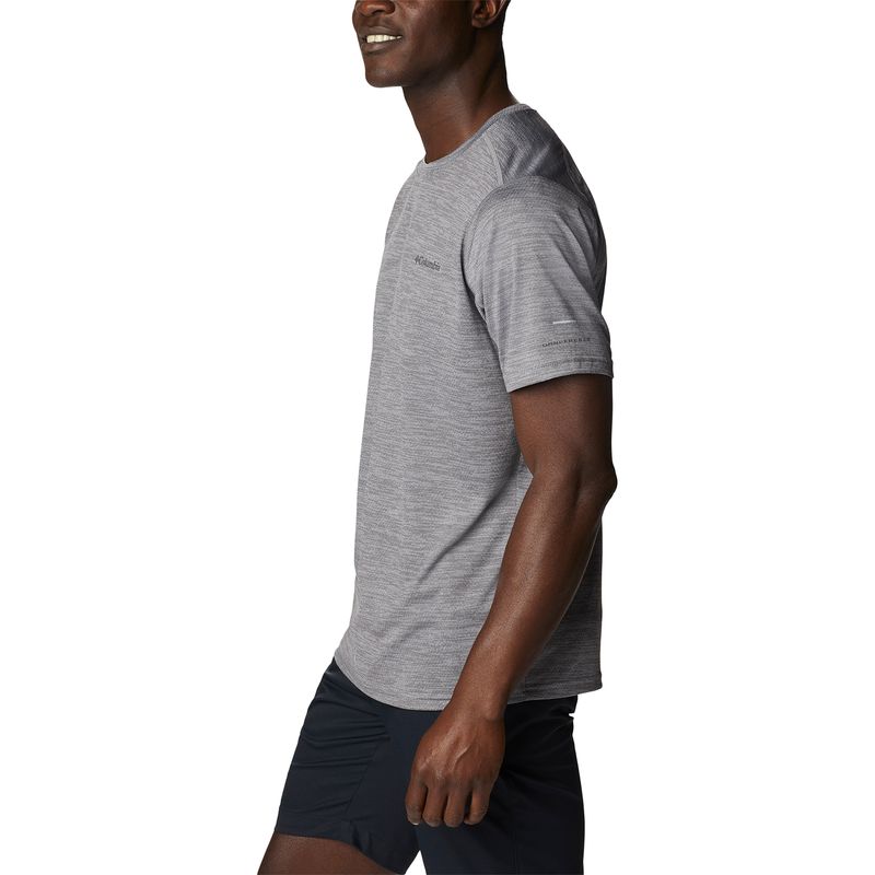 Polera-Manga-Corta-Hombre-Alpine-Chill-Zero-Short-Sleeve-Gris-Columbia