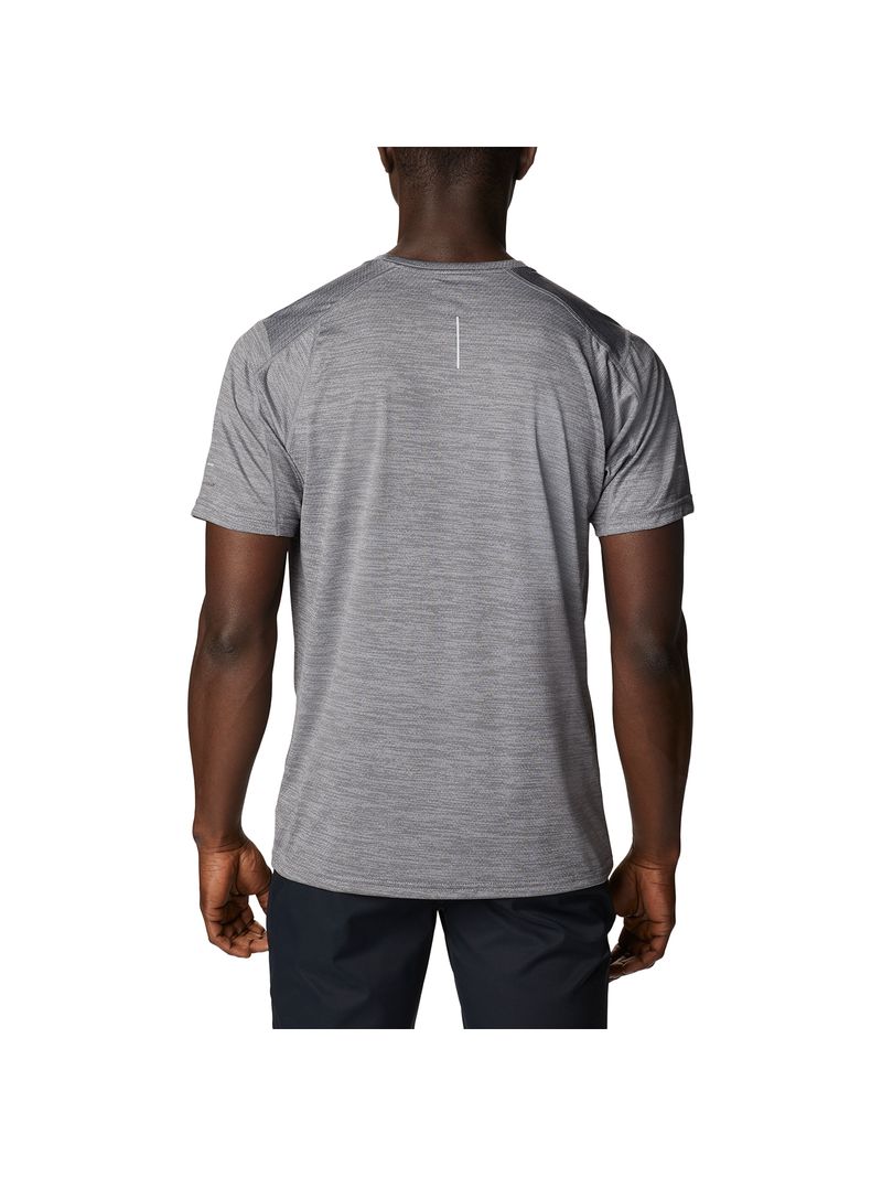 Polera Manga Corta Hombre Alpine Chill Zero Short Sleeve Gris Columbia