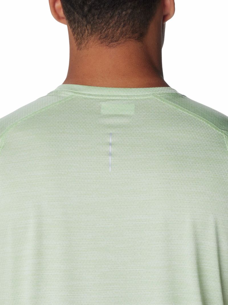 Polera Manga Corta Hombre Alpine Chill Zero Verde Columbia
