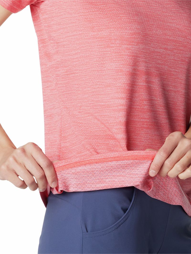 Polera-Manga-Corta-Mujer-Alpine-Chill-Zero-Rojo-Columbia