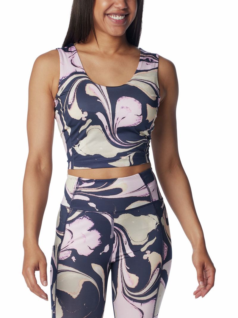 Polera-Manga-Corta-Mujer-Boundless-Trek-Tank-Azul-Columbia