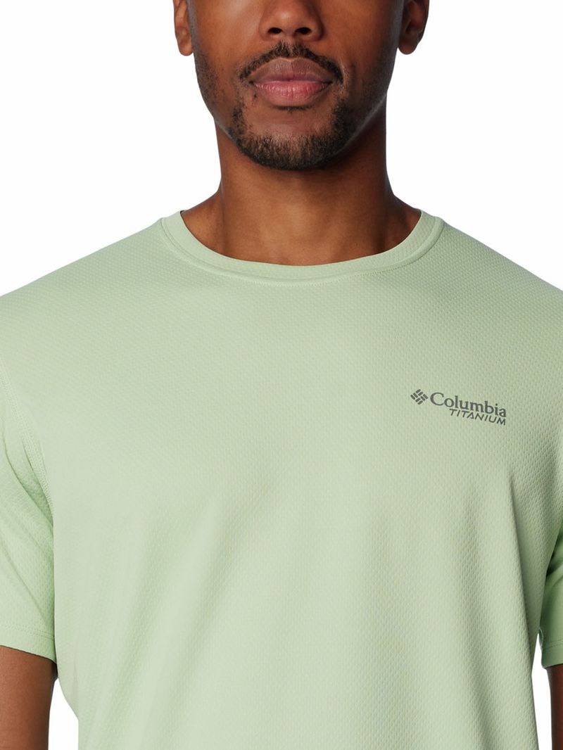 Polera-Manga-Corta-Hombre-Summit-Valley-Crew-Verde-Columbia