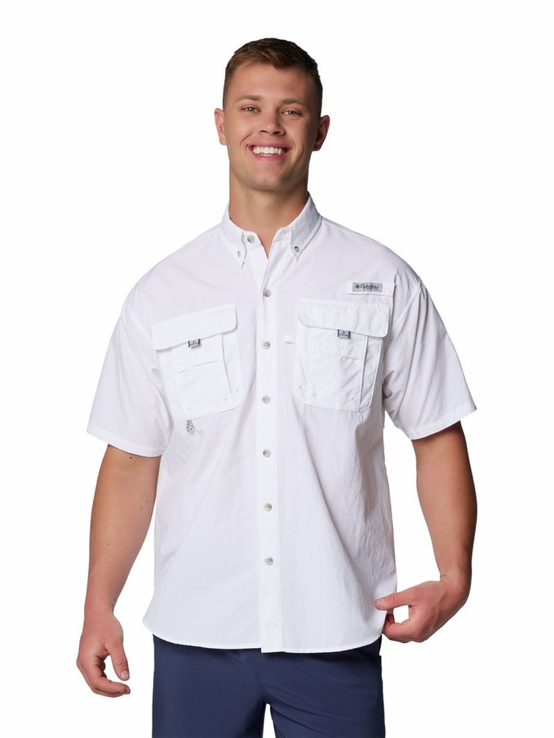 Camisa-Manga-Corta-Hombre-Bahama-II-Shirt-Blanco-Columbia