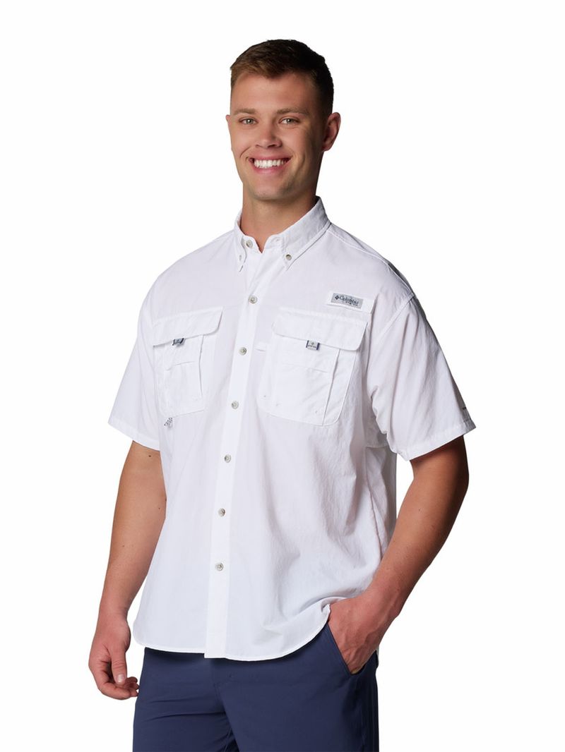 Camisa-Manga-Corta-Hombre-Bahama-II-Shirt-Blanco-Columbia