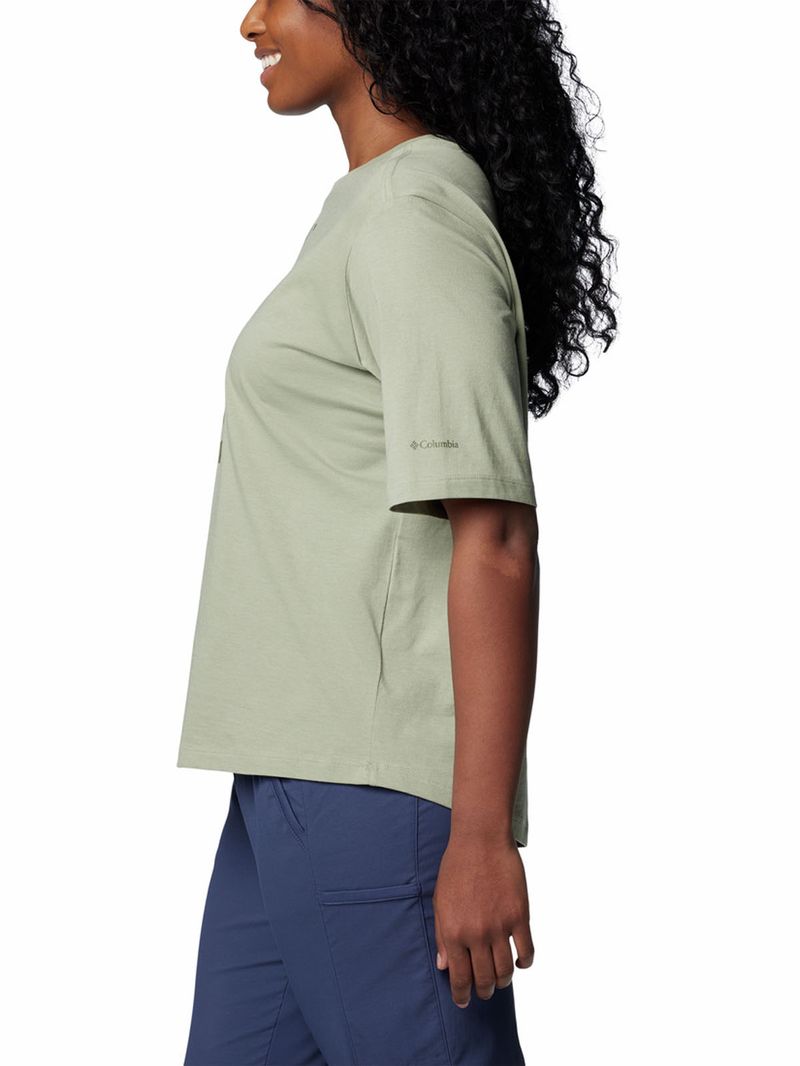 Polera-Manga-Corta-Mujer-North-Cascades-Relaxed-Verde-Columbia