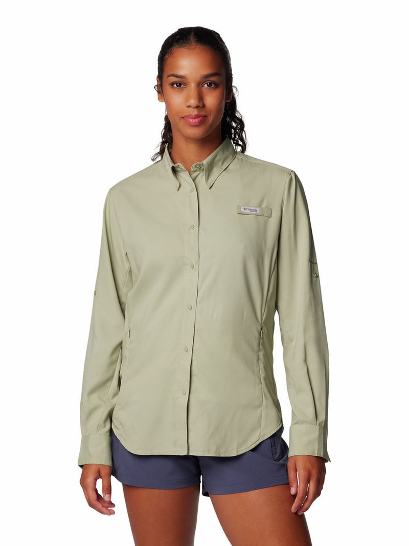 Blusa-Manga-Larga-Mujer-Tamiami-II-Verde-Columbia
