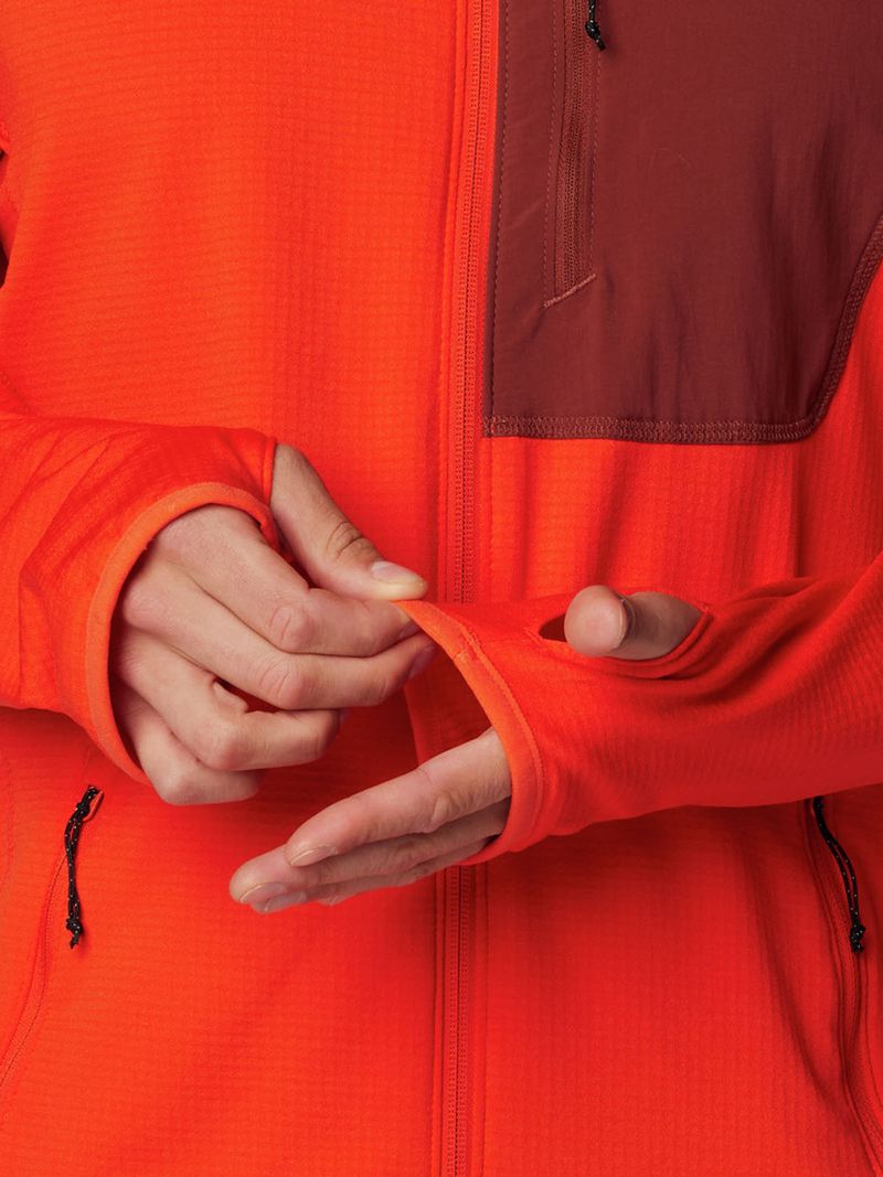 Polar Hombre Triple Canyon Grid Full Zip Rojo Columbia