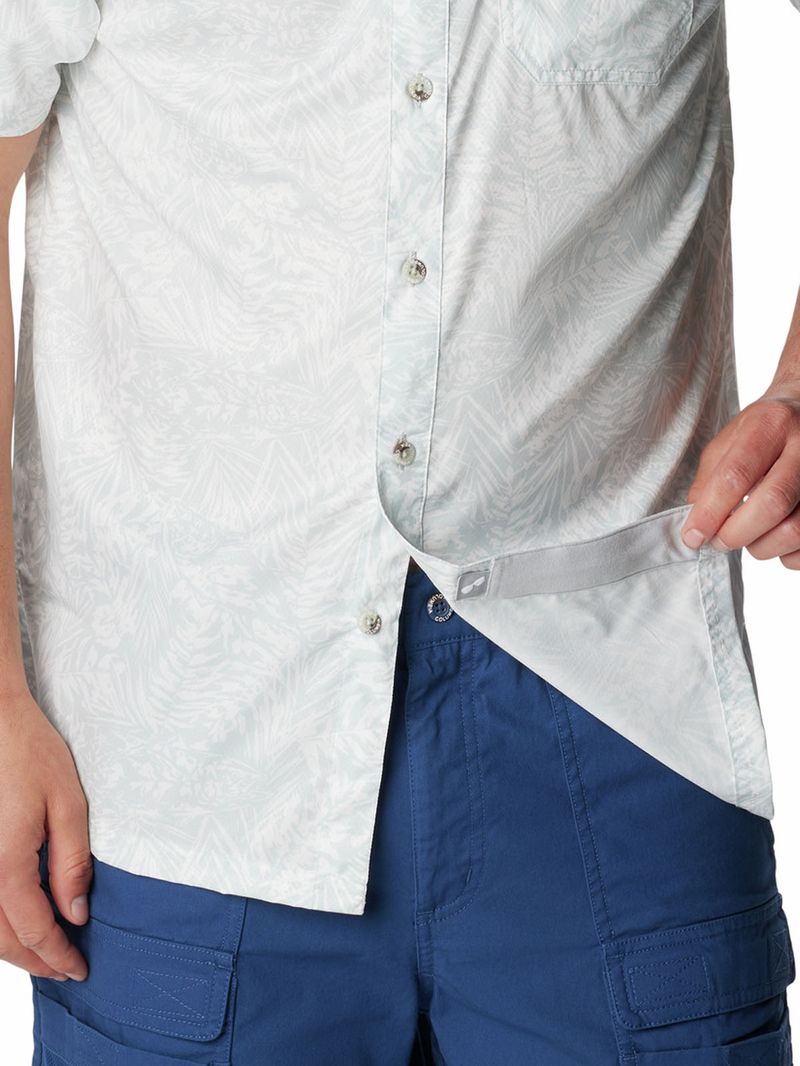 Camisa-Manga-Corta-Hombre-Super-Slack-Tide-Camp-Gris-Columbia