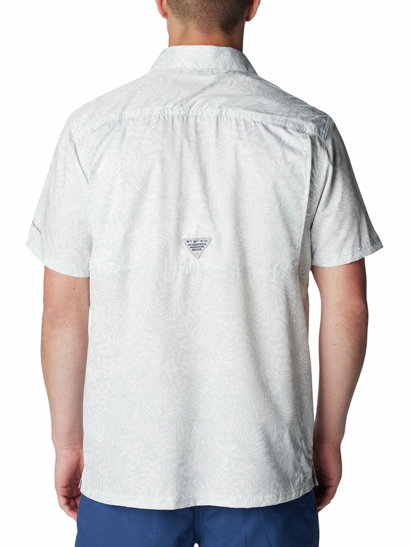 Camisa-Manga-Corta-Hombre-Super-Slack-Tide-Camp-Gris-Columbia