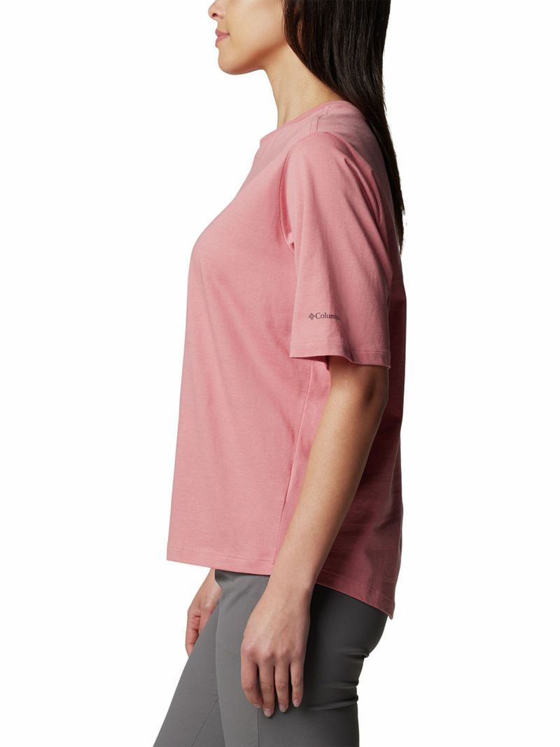Polera-Manga-Corta-Mujer-North-Cascades-Relaxed-Rosado-Columbia
