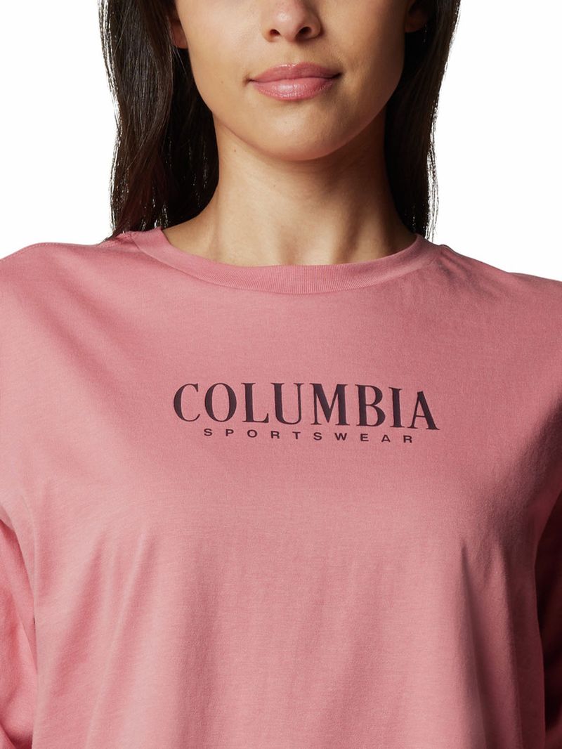 Polera-Manga-Corta-Mujer-North-Cascades-Relaxed-Rosado-Columbia