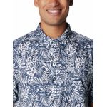 Camisa-Manga-Corta-Hombre-Super-Slack-Tide-Camp-Azul-Columbia