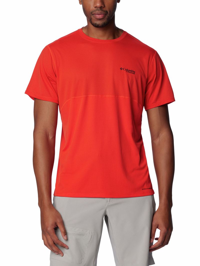 Polera-Manga-Corta-Hombre-Cirque-River-Crew-Rojo-Columbia