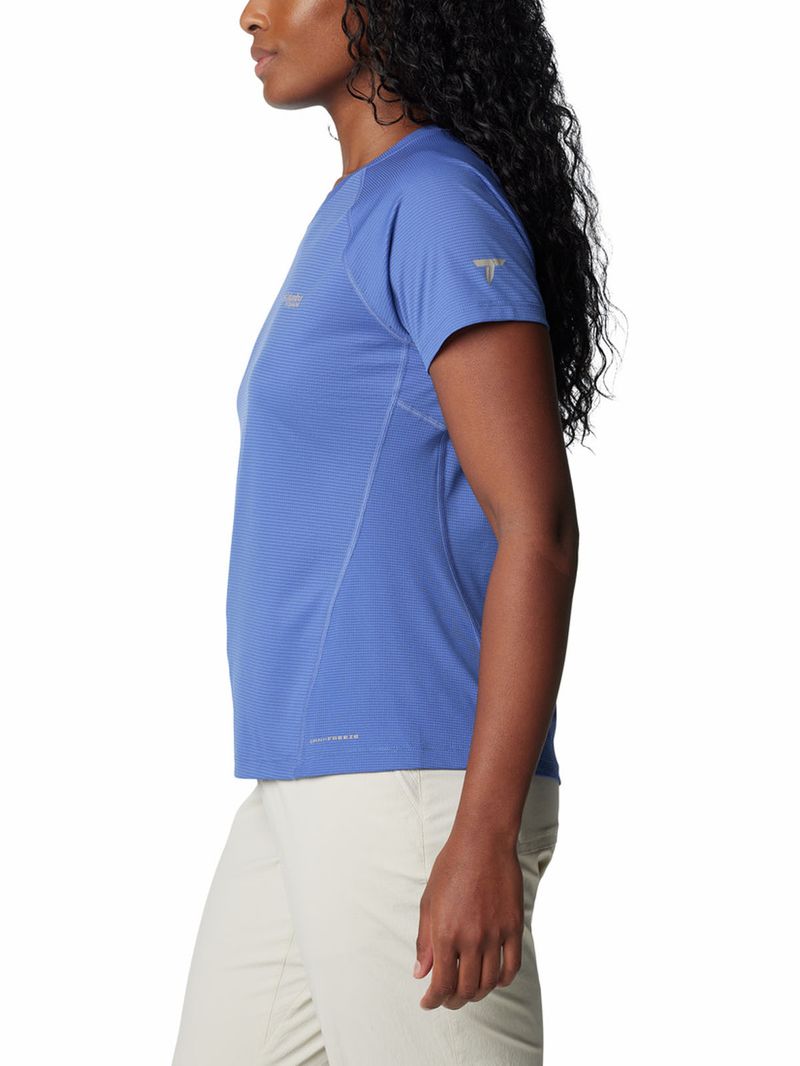 Polera-Manga-Corta-Mujer-Cirque-River-Crew-Azul-Columbia