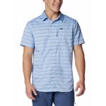 Camisa-Manga-Corta-Hombre-Silver-Ridge-Utility-Lite-Novelty-Celeste-Columbia