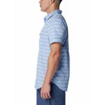 Camisa-Manga-Corta-Hombre-Silver-Ridge-Utility-Lite-Novelty-Celeste-Columbia