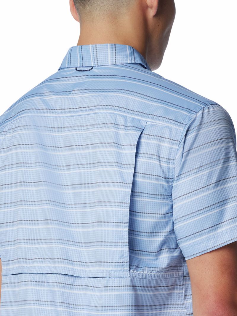 Camisa-Manga-Corta-Hombre-Silver-Ridge-Utility-Lite-Novelty-Celeste-Columbia