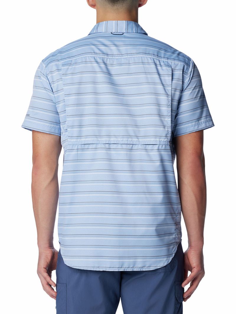 Camisa-Manga-Corta-Hombre-Silver-Ridge-Utility-Lite-Novelty-Celeste-Columbia