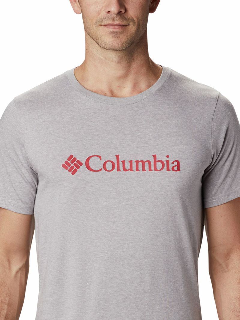 Polera-Manga-Corta-Hombre-Csc-Basic-Logo-Gris-Columbia