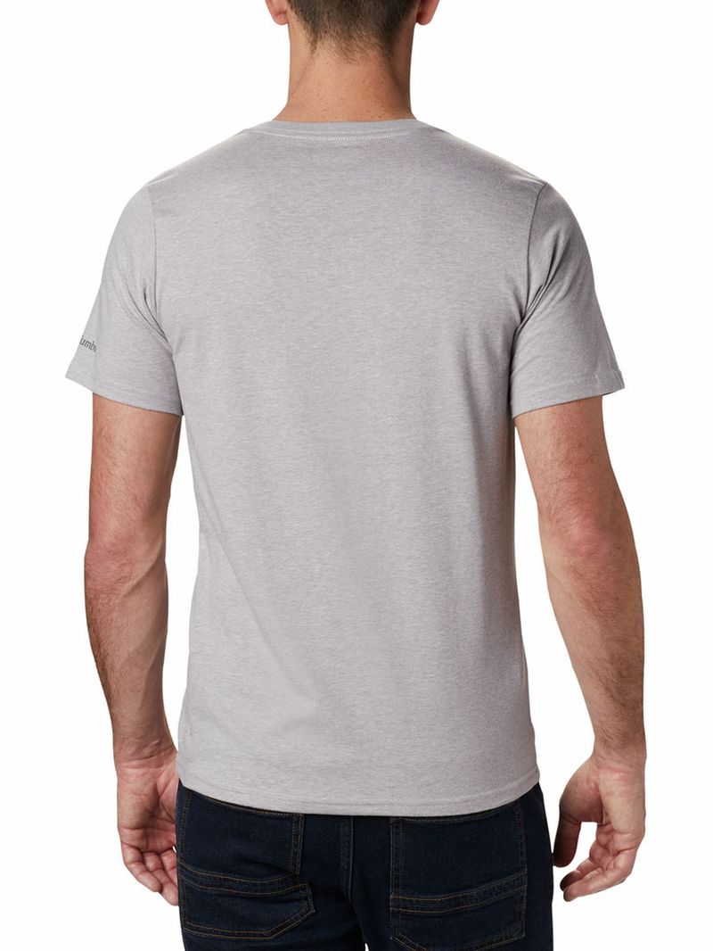 Polera-Manga-Corta-Hombre-Csc-Basic-Logo-Gris-Columbia