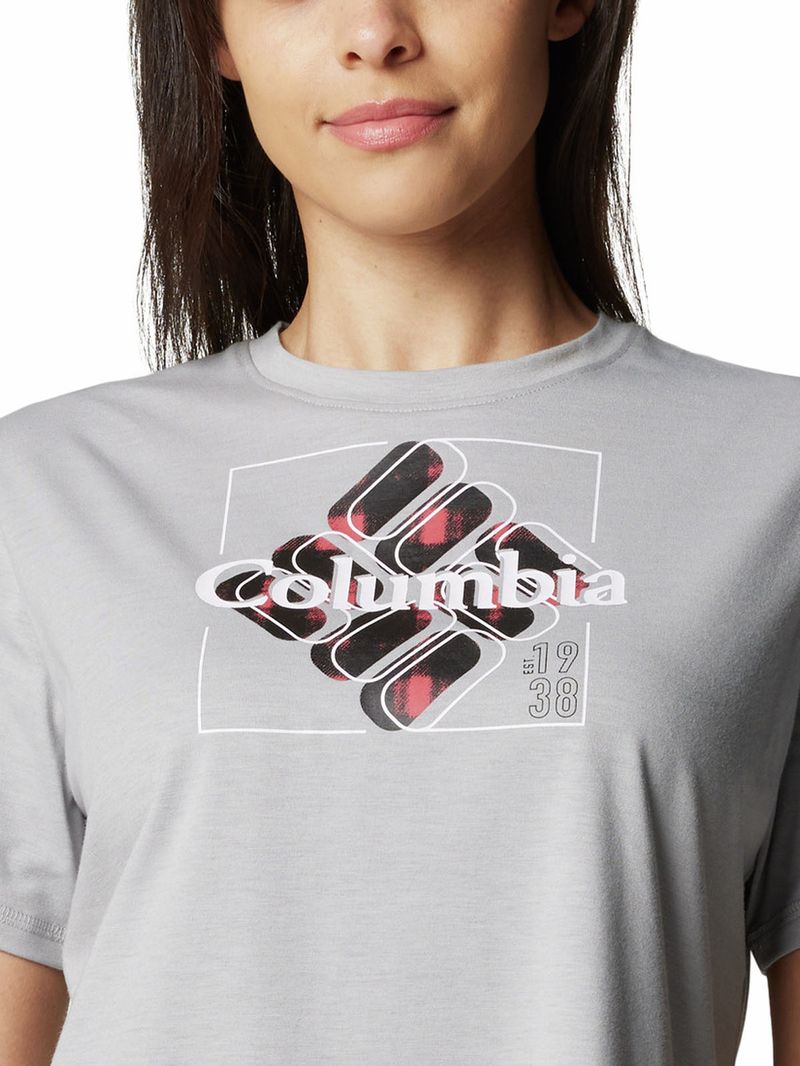 Polera-Manga-Corta-Mujer-Sun-Trek-Graphic-Gris-Columbia
