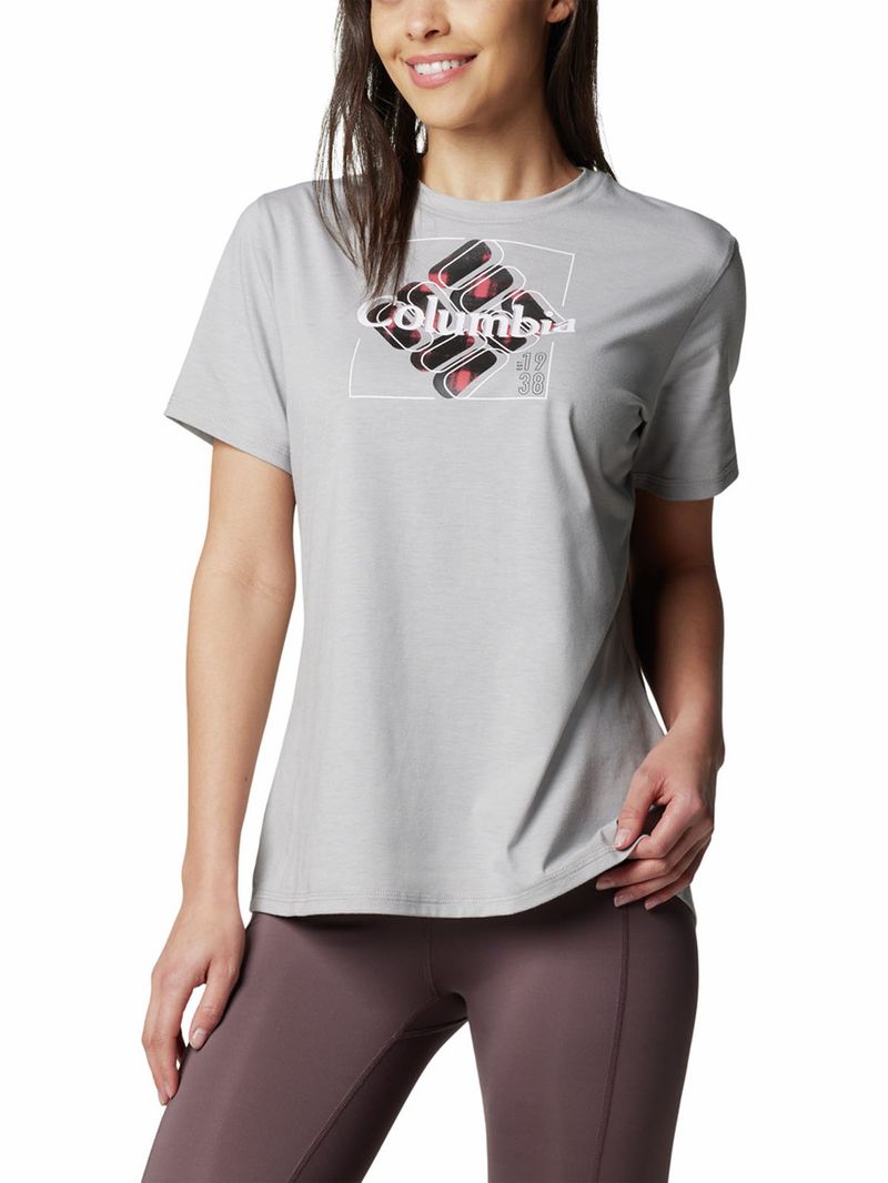 Polera-Manga-Corta-Mujer-Sun-Trek-Graphic-Gris-Columbia