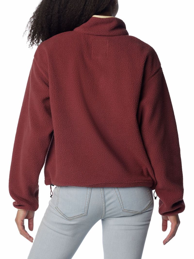 Polar Mujer Helvetia Half Snap Rojo Columbia