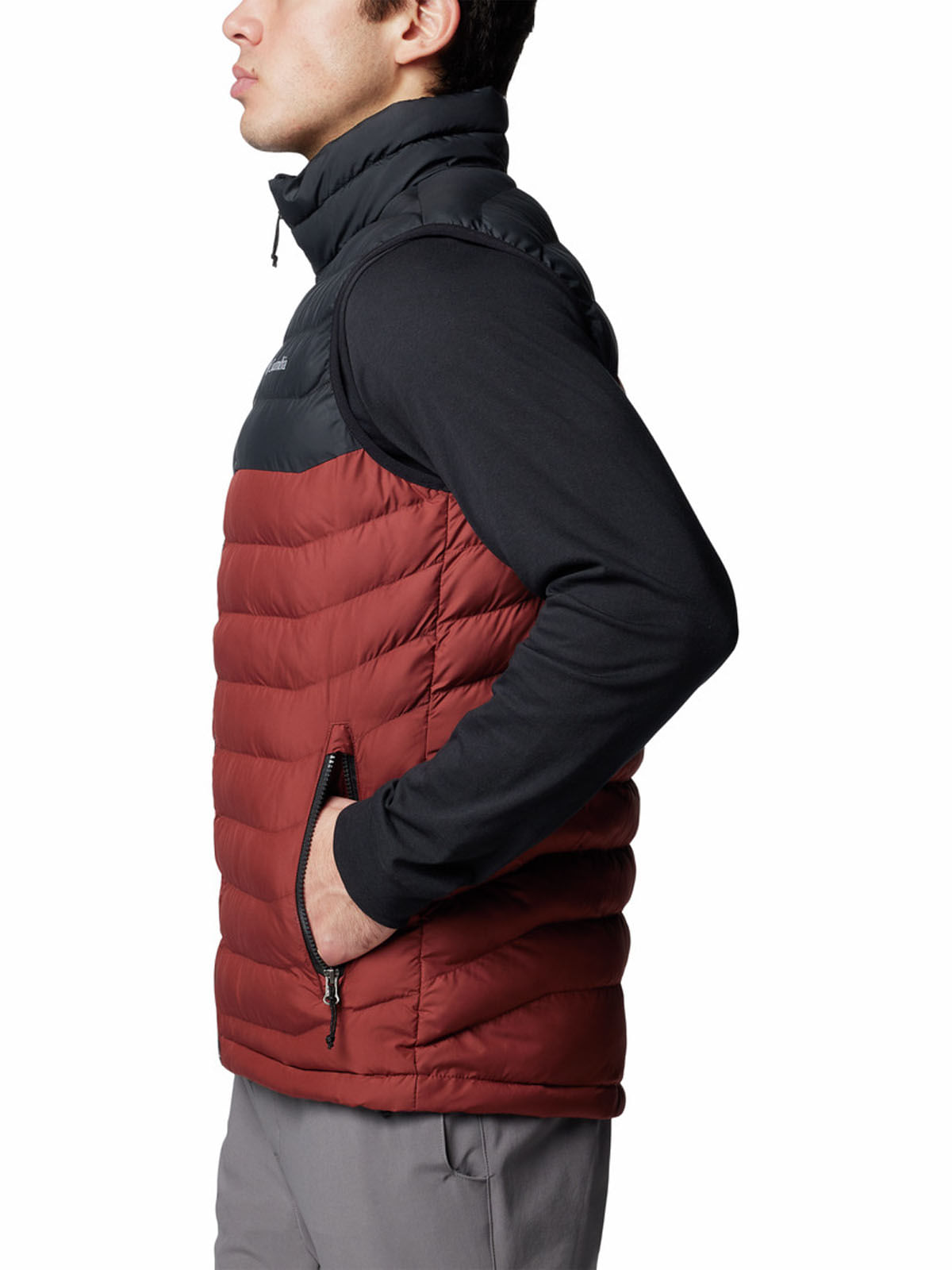 Parka Sin Mangas Hombre Powder Lite II Rojo Columbia