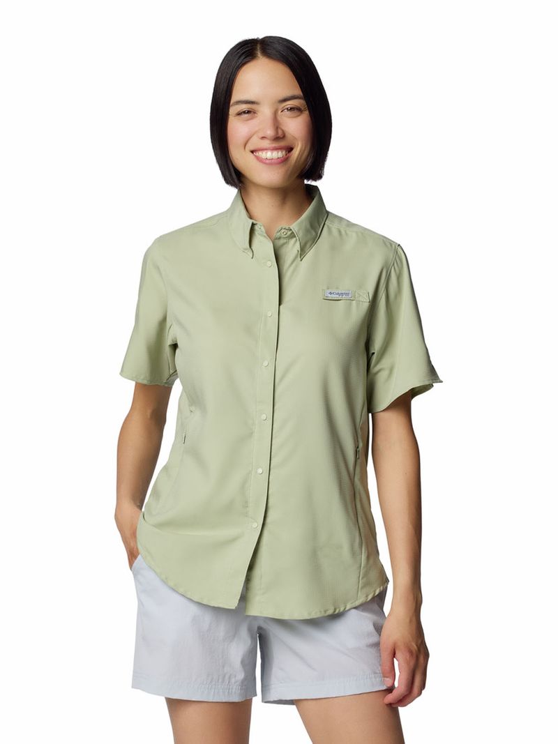 Blusa Manga Larga Mujer Tamiami II Verde Columbia