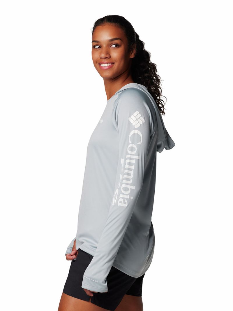 Polera-Manga-Larga-Mujer-Pfg-Tidal-Tee-Hoodie-Gris-Columbia