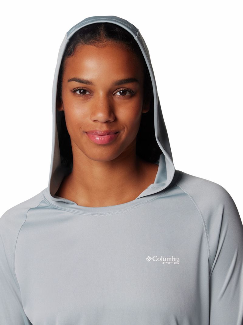 Polera-Manga-Larga-Mujer-Pfg-Tidal-Tee-Hoodie-Gris-Columbia
