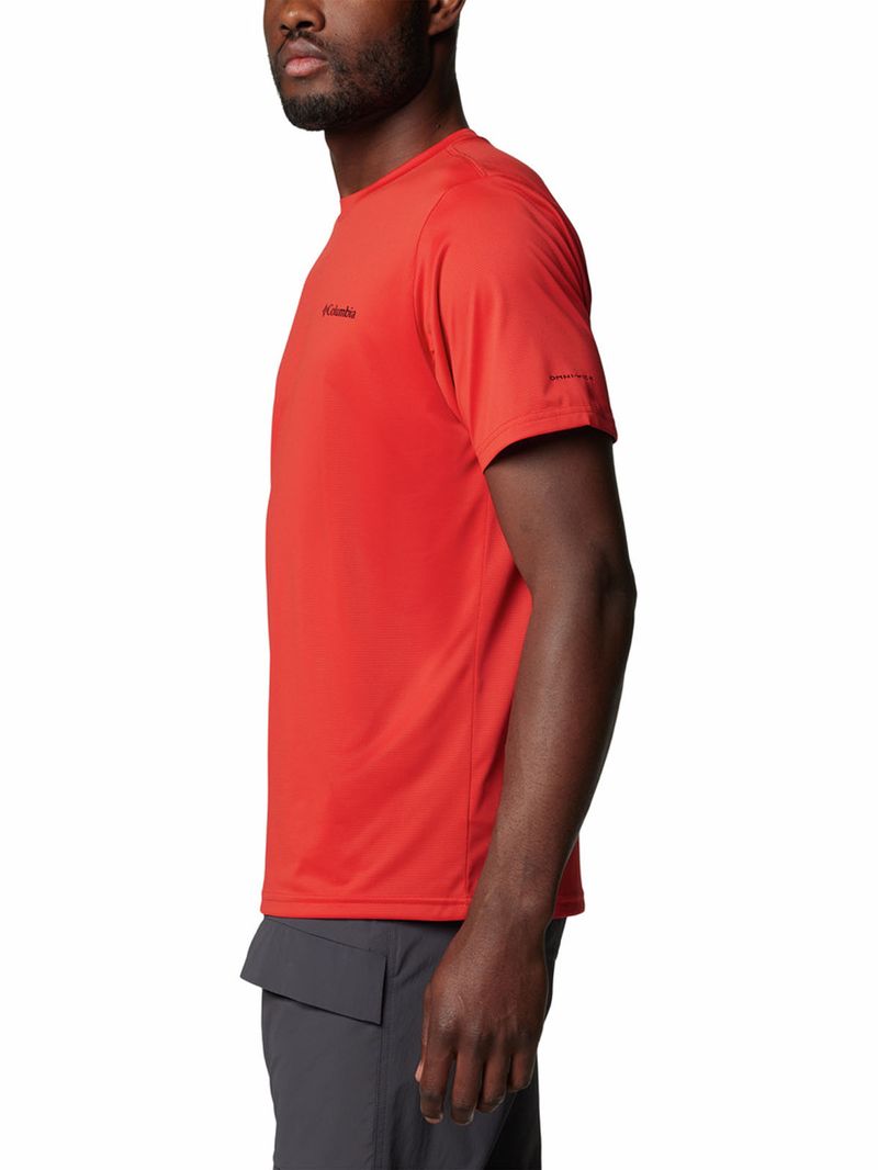Polera-Manga-Corta-Hombre-Columbia-Hike-Crew-Rojo-Columbia