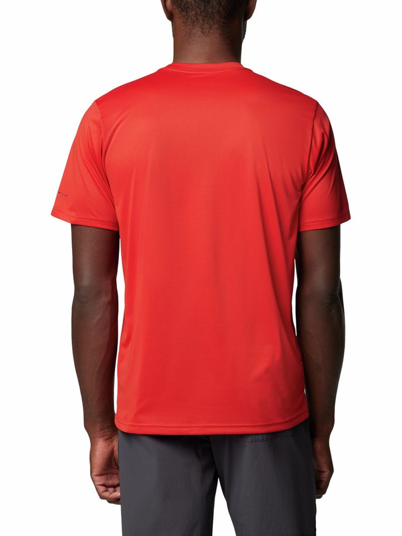 Polera-Manga-Corta-Hombre-Columbia-Hike-Crew-Rojo-Columbia