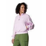 Poleron-Mujer-Marble-Canyon-French-Terry-Quarter-Zip-Rosado-Columbia