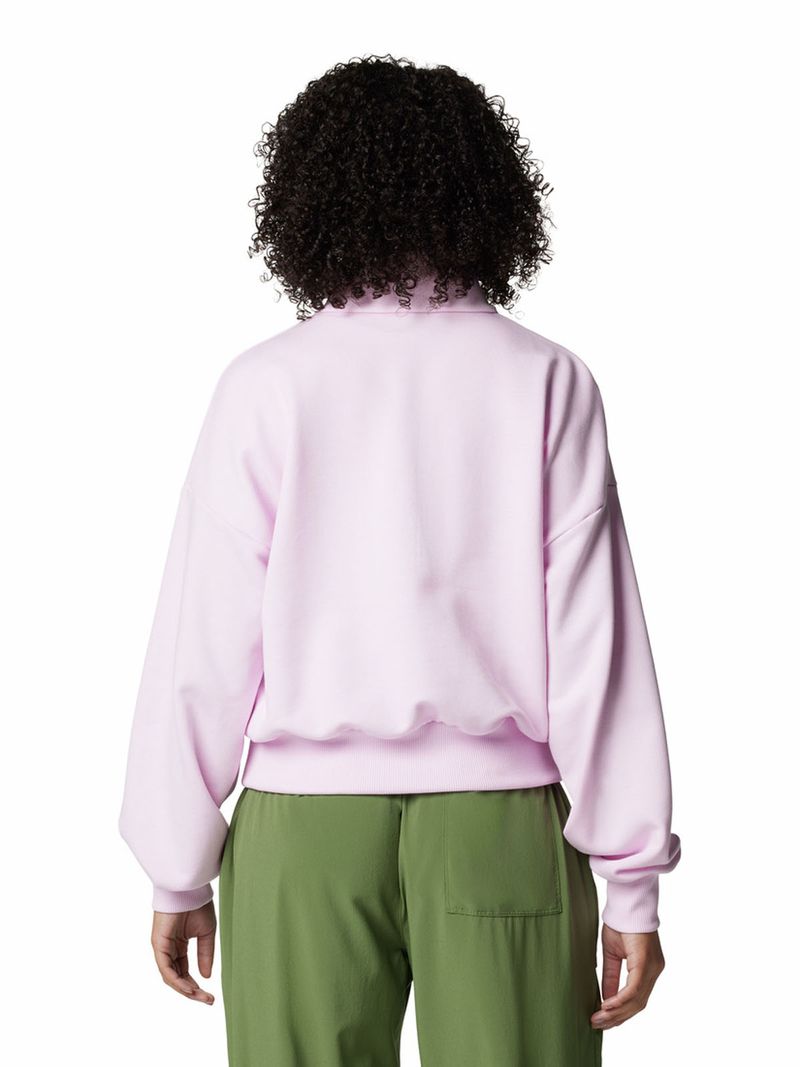 Polerón Mujer Marble Canyon French Terry Quarter Zip Rosado Columbia