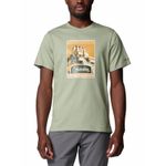 Polera-Manga-Corta-Hombre-Csc-Seasonal-Logo-Verde-Columbia