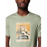 Polera-Manga-Corta-Hombre-Csc-Seasonal-Logo-Verde-Columbia