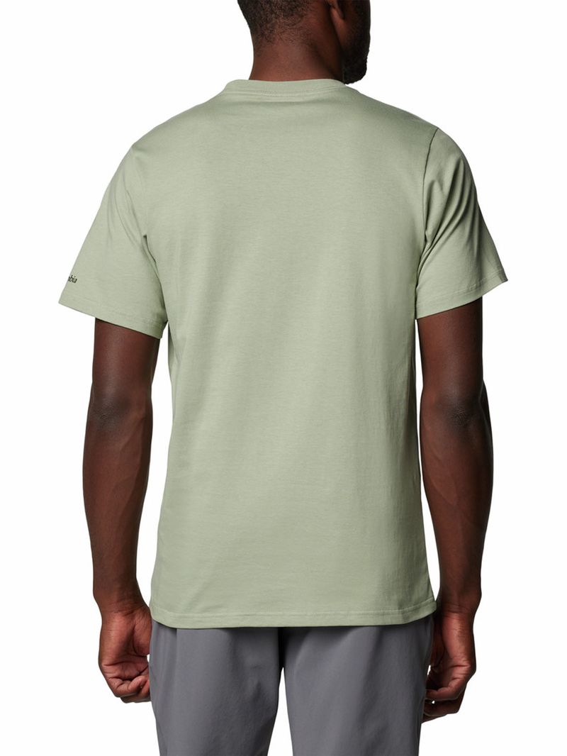 Polera-Manga-Corta-Hombre-Csc-Seasonal-Logo-Verde-Columbia