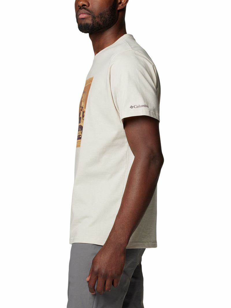 Polera-Manga-Corta-Hombre-Csc-Seasonal-Logo-Beige-Columbia