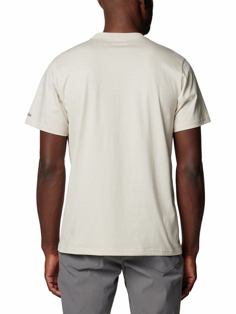 Polera-Manga-Corta-Hombre-Csc-Seasonal-Logo-Beige-Columbia