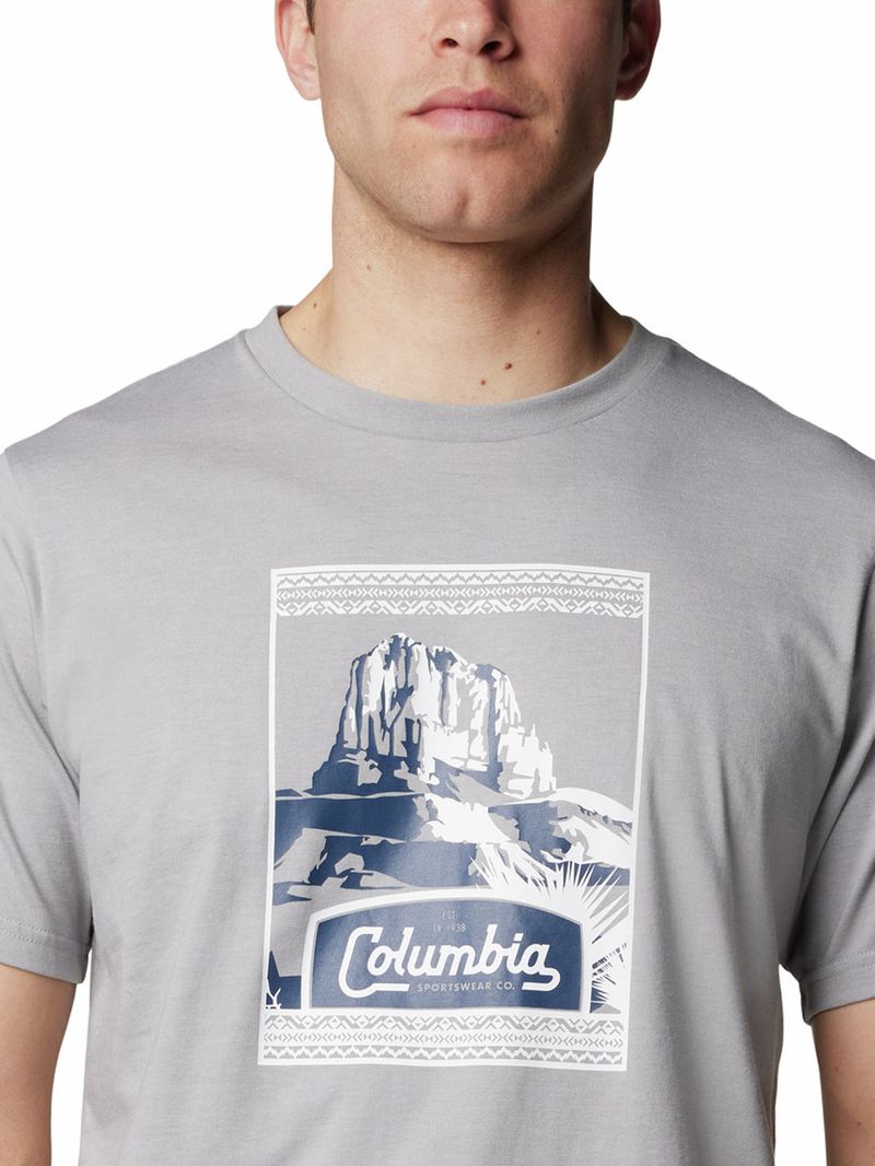 Polera-Manga-Corta-Hombre-Csc-Seasonal-Logo-Gris-Columbia