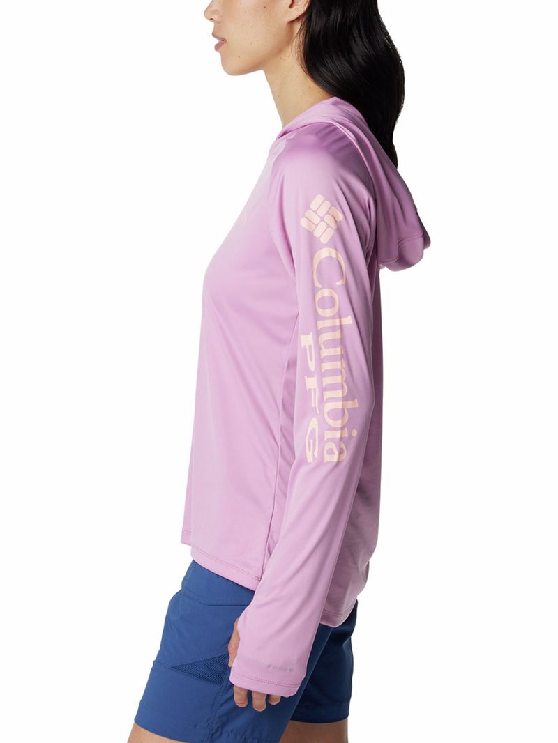 Polera-Manga-Larga-Mujer-Pfg-Tidal-Tee-Hoodie-Rosado-Columbia