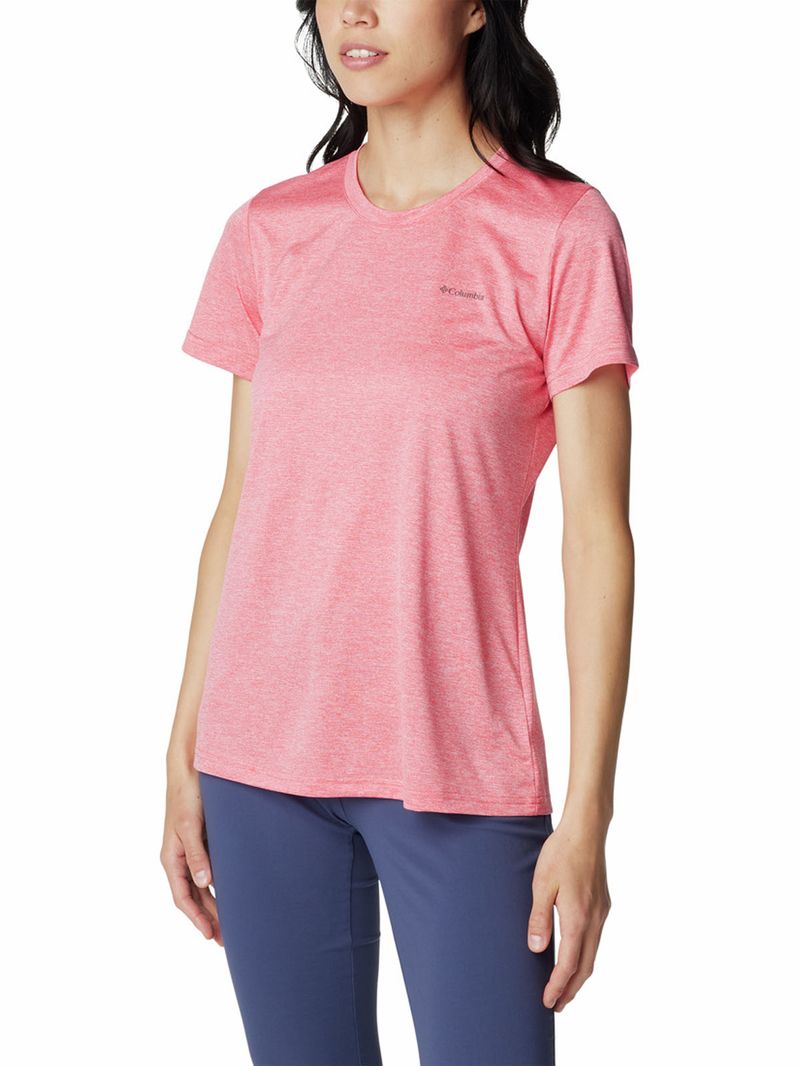 Polera-Manga-Corta-Mujer-Columbia-Hike-Crew-Rojo-Columbia