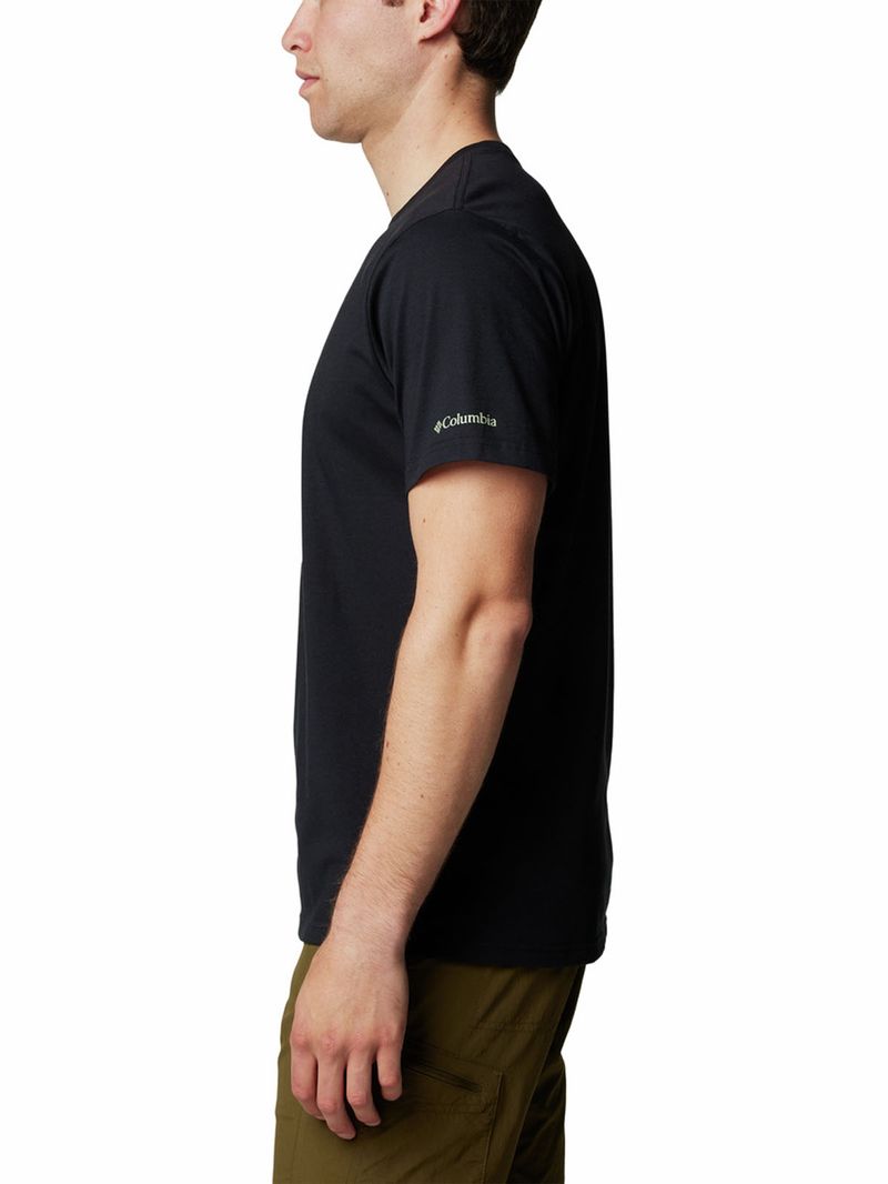Polera-Manga-Corta-Hombre-Csc-Seasonal-Logo-Negro-Columbia