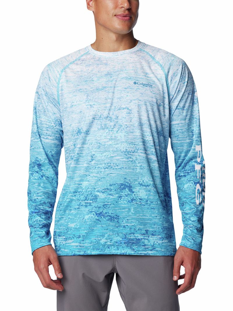 Polera-Manga-Larga-Hombre-Super-Terminal-Tackle-Azul-Columbia