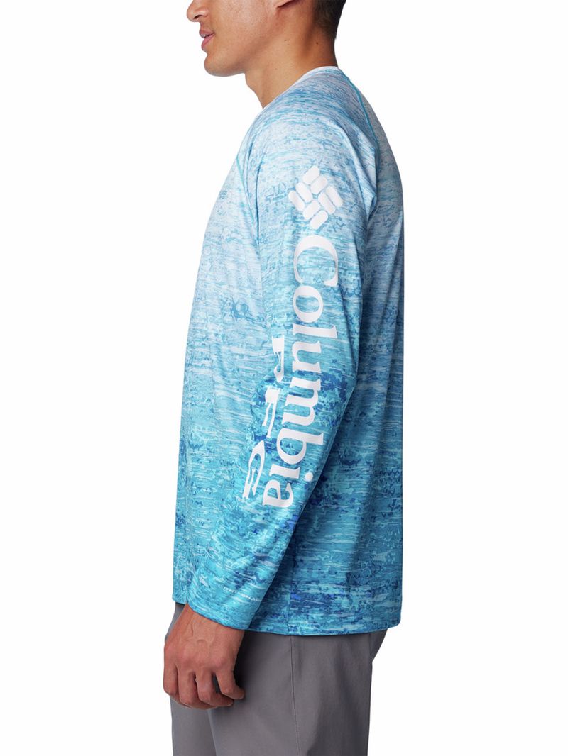 Polera-Manga-Larga-Hombre-Super-Terminal-Tackle-Azul-Columbia