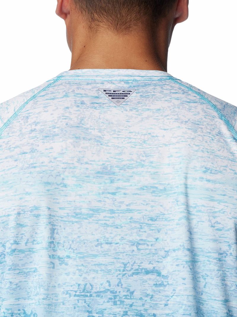 Polera Manga Larga Hombre Super Terminal Tackle Azul Columbia