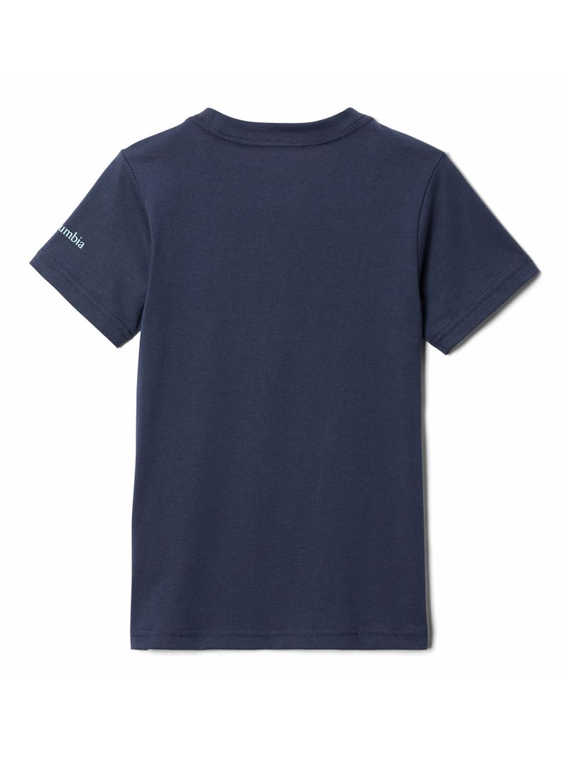 Polera-Manga-Corta-Niña-Beie-Butte-Grap-Azul-Columbia
